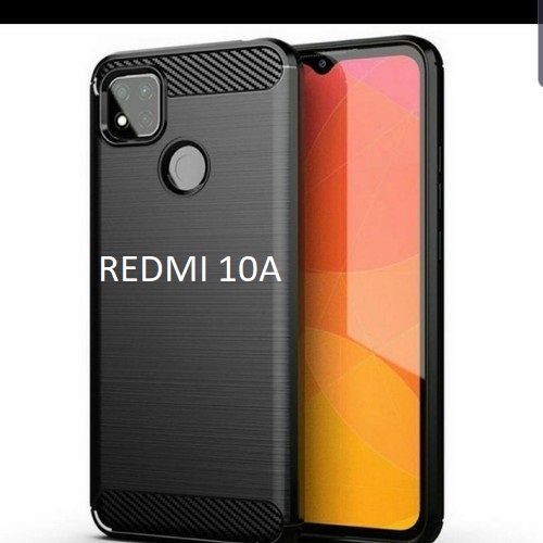 REDMI 10C REDMI 10A CASE IPAKY CARBON SOFTCASE BLACK KARBON SOFT SILIKON KARET CASING COVER PELINDUNG BELAKANG