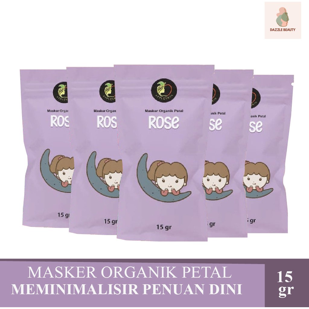 15 Gram Masker Organik Petal Appleskin Rose