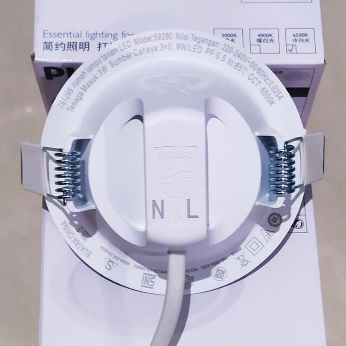 Cuci Gudang Lampu Downlight Philips Eridani Led 3W 3 Watt Bergaransi