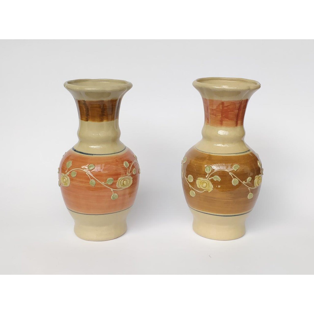 POT/ VAS / GUCI HIAS BUNGA KERAMIK TANAMAN DEKORASI RUMAH KANTOR Vas RBB HOME DECOR 24 CM