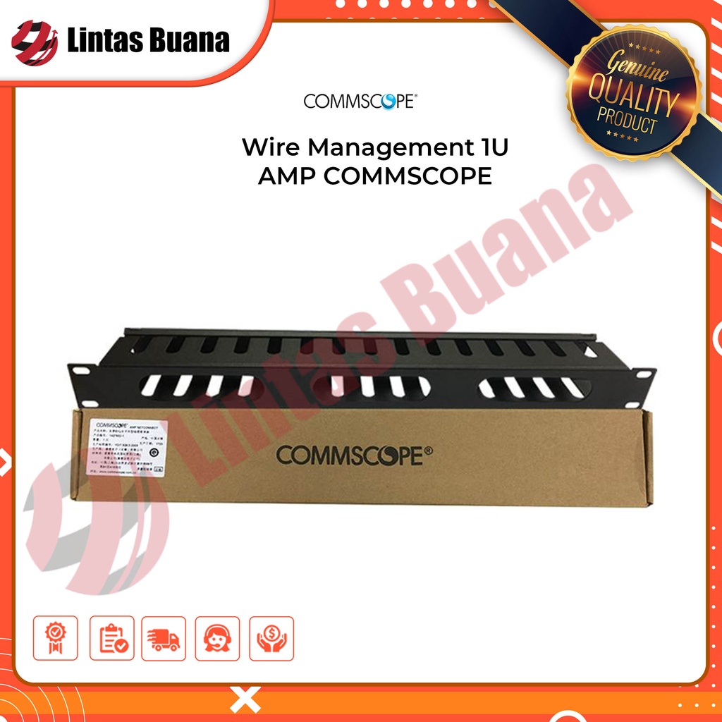 Wire Management 1U AMP COMMSCOPE / Wiring Management Comscope