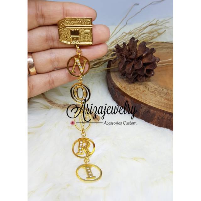 Bros dagu gold lapis emas bentuk kabah