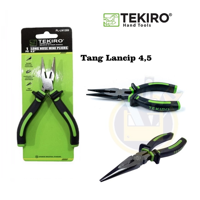 TEKIRO Tang Lancip Mini 4.5&quot; 4,5 Inch Long Noise Pliers / Tang Lancip Mini 4.5&quot; Inch