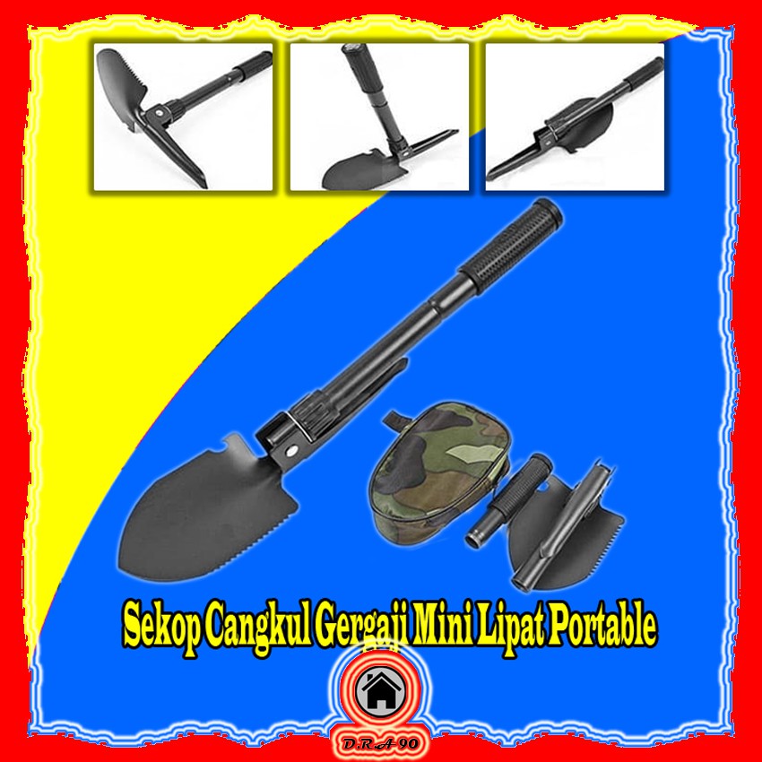 Sekop Mini Kebun / Sekop Lipat / Sekop Mini / Cangkul Mini / Cangkul Kecil / Gergaji Multifungsi