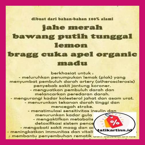 

4Et7Eu6- Jus Bawang Putih Tunggal, Cuka Apel, Jahe Merah, Lemon Dan Madu Y8Ytyu-