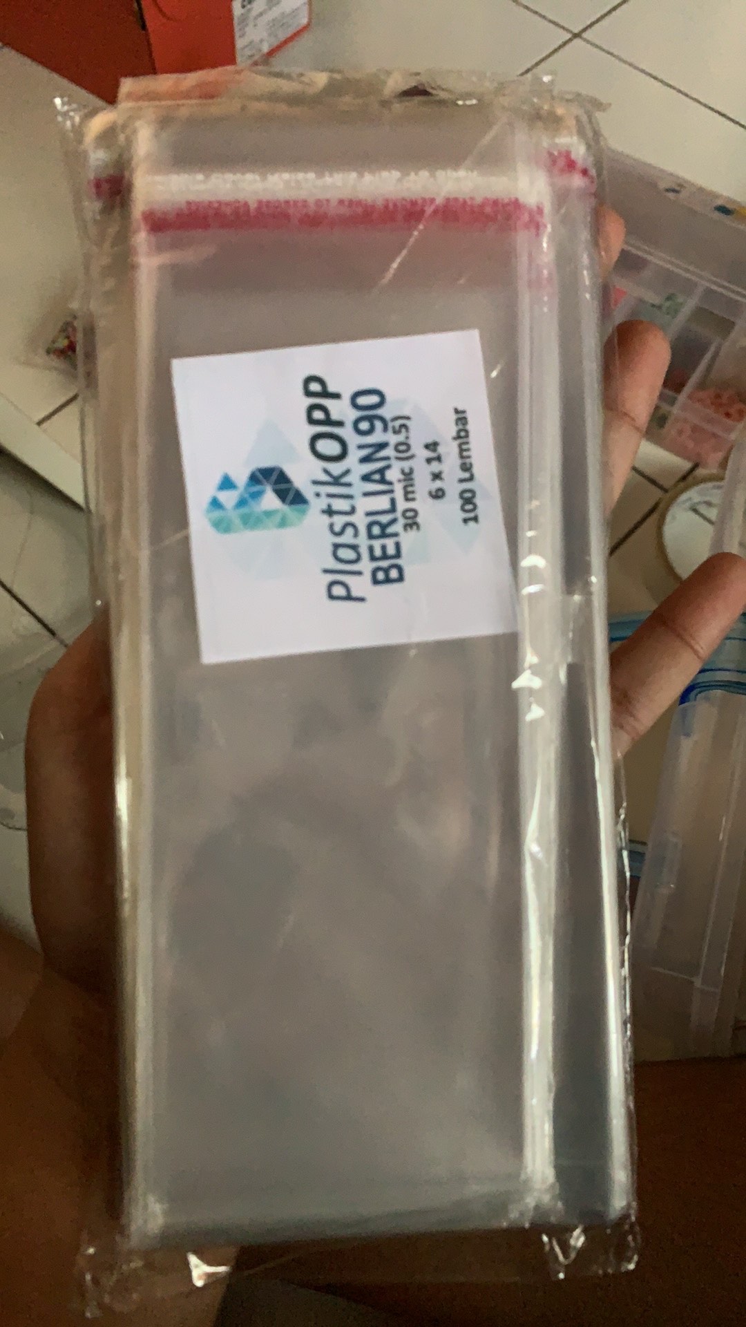 6 X 14 Cm Plastik Opp Tebal 30 Micron (0,5) Plastik Kemasan Termurah / Plastik Undangan