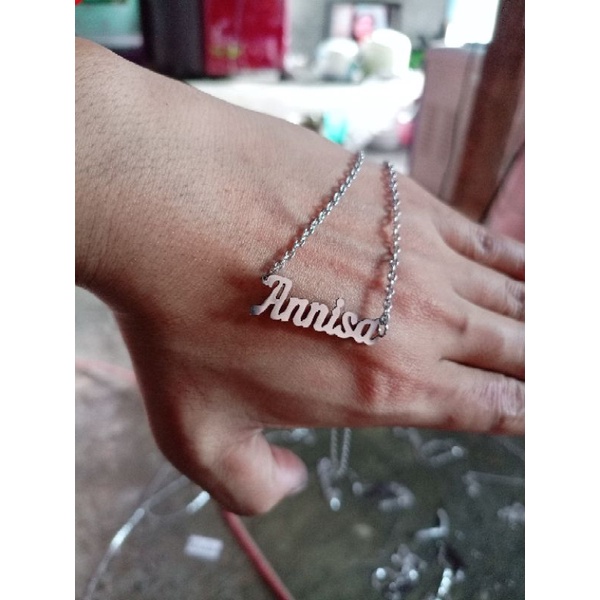 Kalung nama anak terbaik di dunia silver