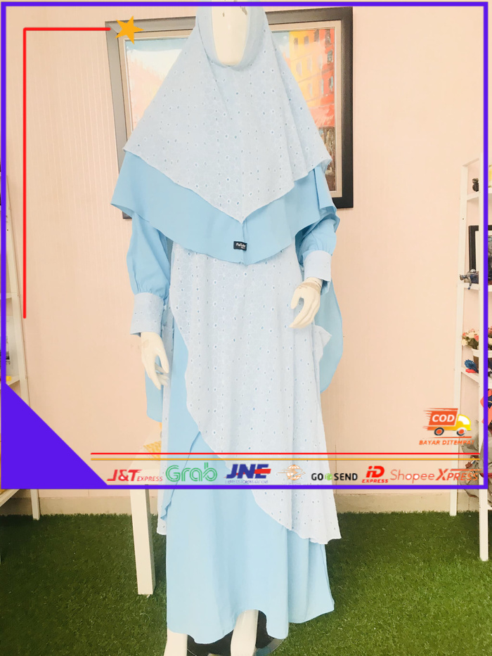 ❤BISA COD❤ Gamis syar’i pesta mewah elegan