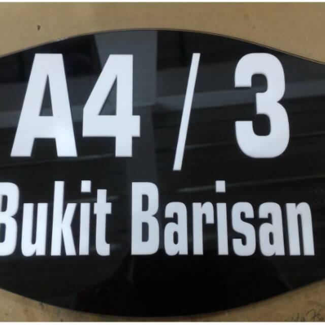 

Acrylic nomor rumah