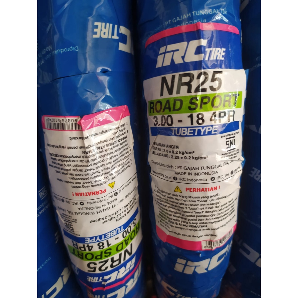 Ban Luar Motor IRC NR25 300-18 Ring 18 Tubetype Ban Motor - Non Tubeless