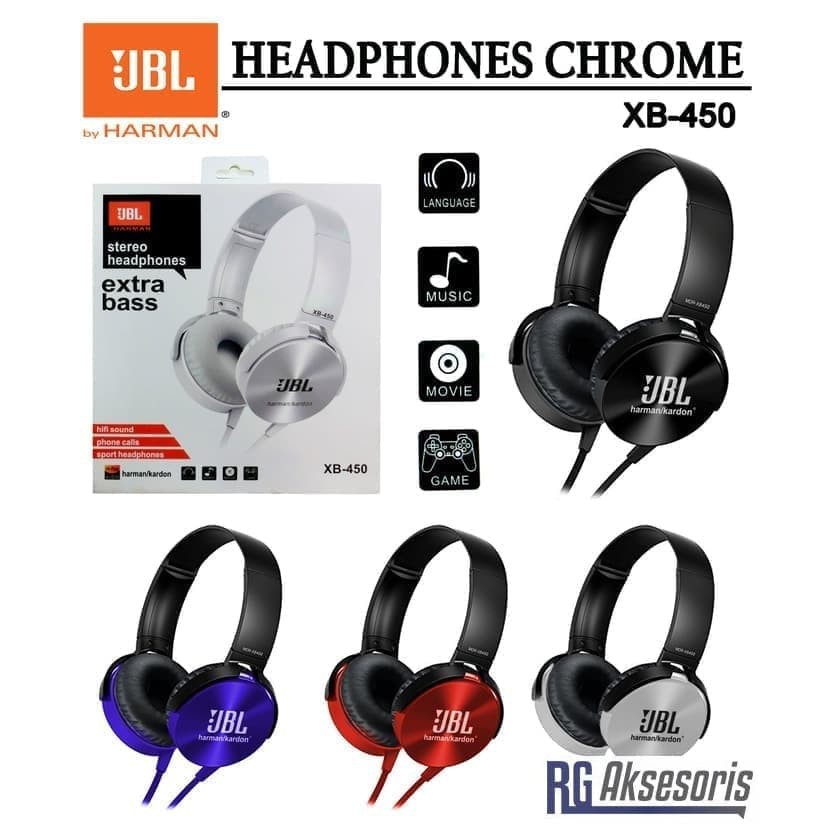 Headphone JBL MDR XB 450 XB450 XB-450 EXTRA BASS KABEL