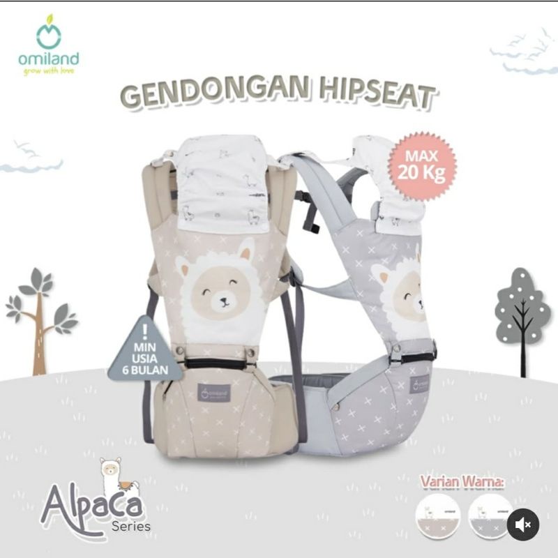 Omiland Gendongan Hipseat Omiland Alpaca Series