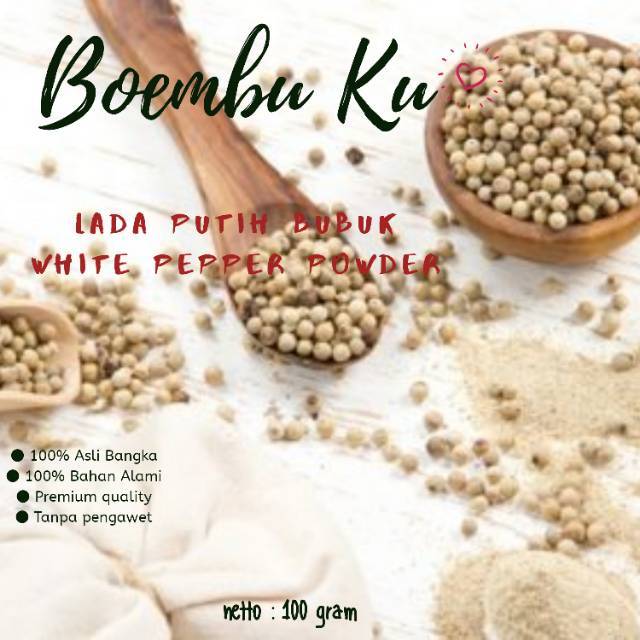 

Lada/Merica Putih Kualitas Super Asli Bangka 100gram