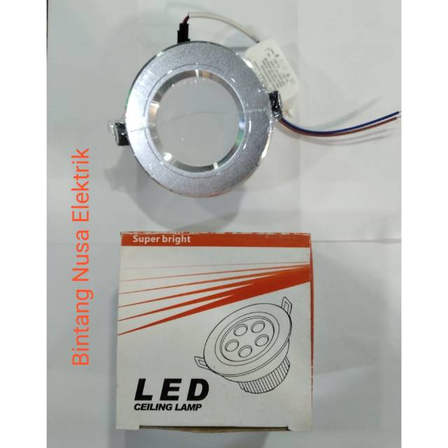 Lampu Down Light 3 Watt Kuning Miosa