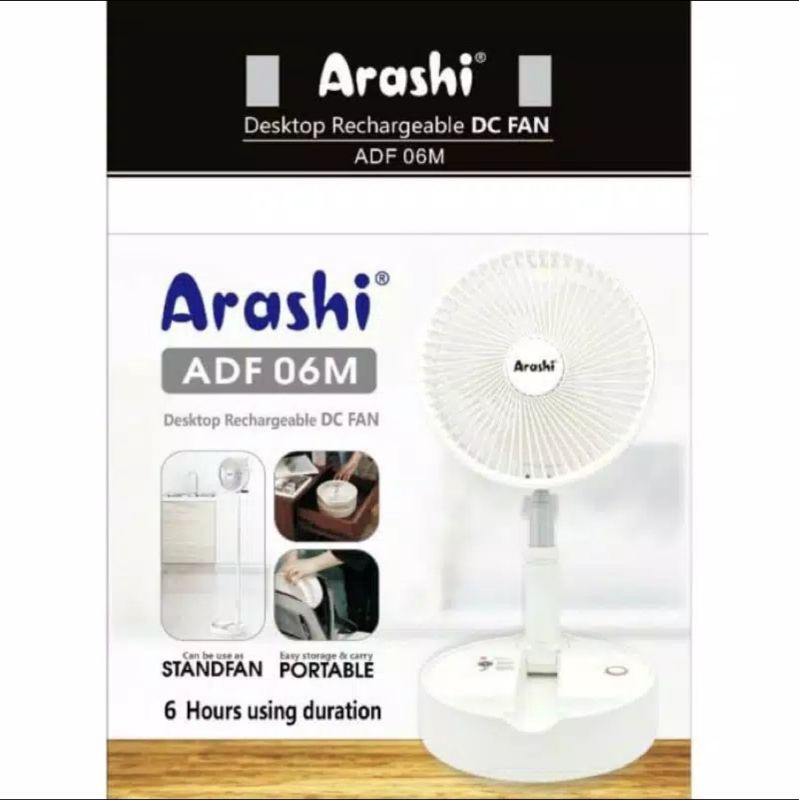 ARASHI ADF 06 M - Kipas Angin unik Bisa Di tinggikan ukuran 6 inch