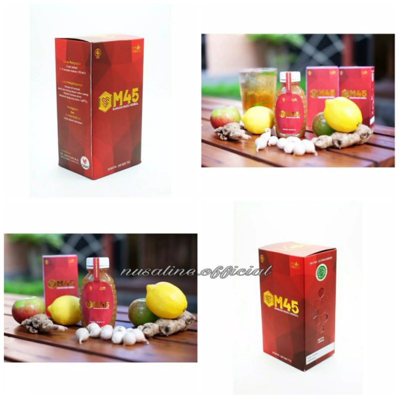 Madu M45 Madu Herbal Obat Jantung Koroner Diabetes Asam Urat Magh Asam Lambung Obat Darah Tinggi