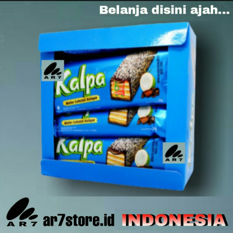 

KALPA wafer coklat kelapa 1 Box 12 pcs 24gr