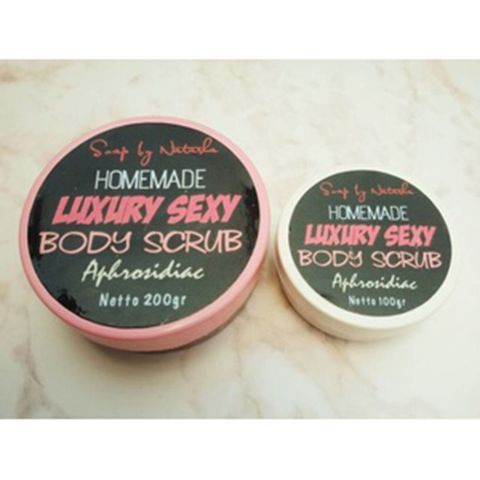 BODY SUGAR SCRUB NATURAL HOMEMADE 200GR / LULUR ALAMI