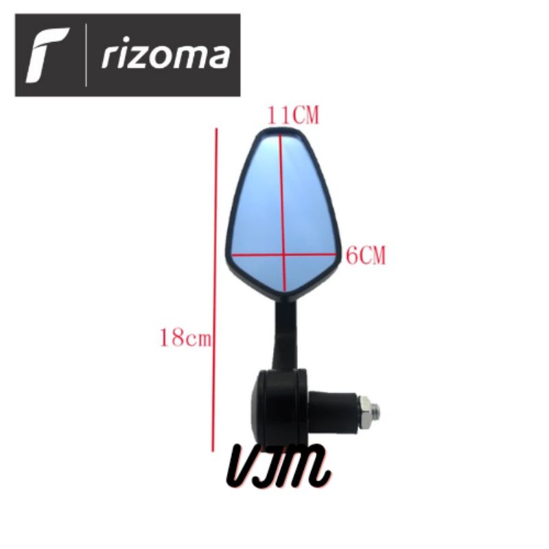 Spion Jalu Oval Rizoma / Spion Bar End Oval Universal Vario Mio Scopy Aerox Nmax