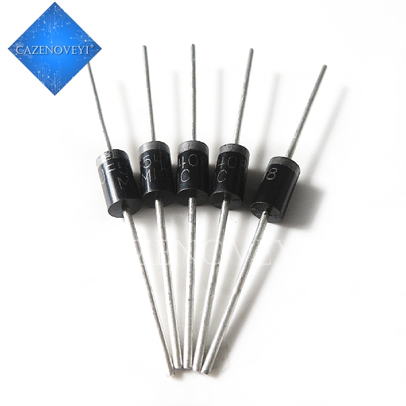 20pcs / lot Dioda Penyearah 1N5408 1N5404 1N5401 1N5822 1N5818 UF5408 UF5402 6A10 10A10 DO-27