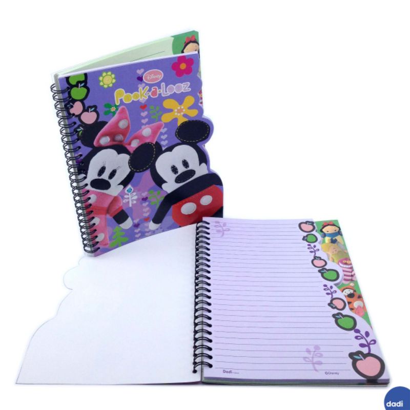 

Dadi - Pook A Looz Baby Mickey Deluxe Notebook/Buku Catatan/buku Diary / Ring Book