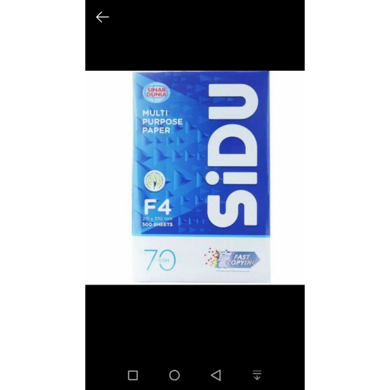 

HVS SIDU F4 70gsm