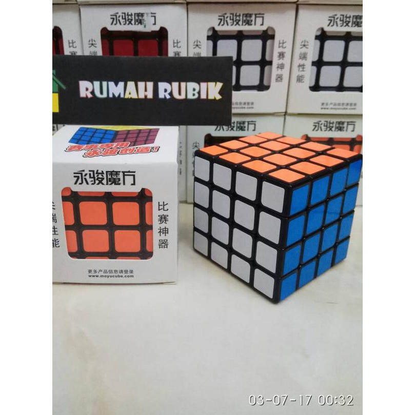 Rubik 4x4 Yongjun Guansu Blackbase / Rubik 4x4 murah - Rubik Speed