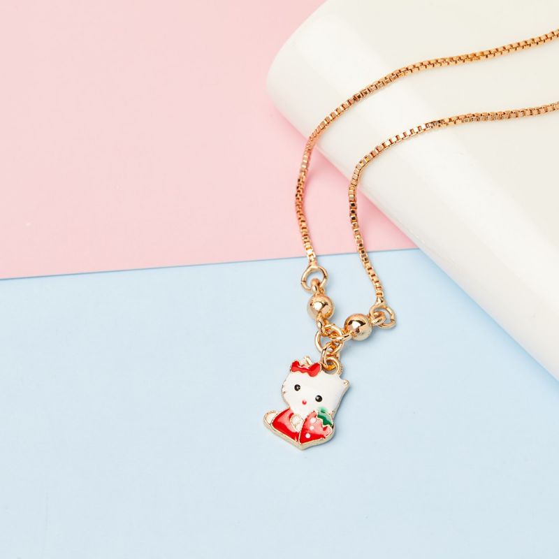 Kalung Anak Cewek Hello Kitty Lapis Emas 24k Kalung Anak Perempuan Titanium Hello Kitty