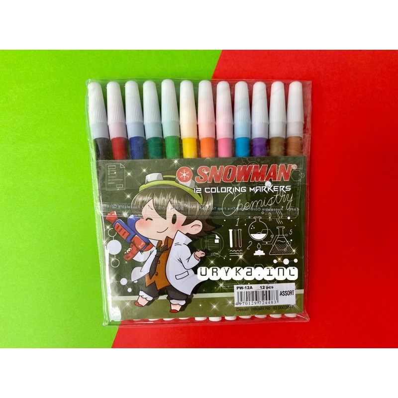 

SNOWMAN Spidol Kecil 12 Warna SET (PW-12A)