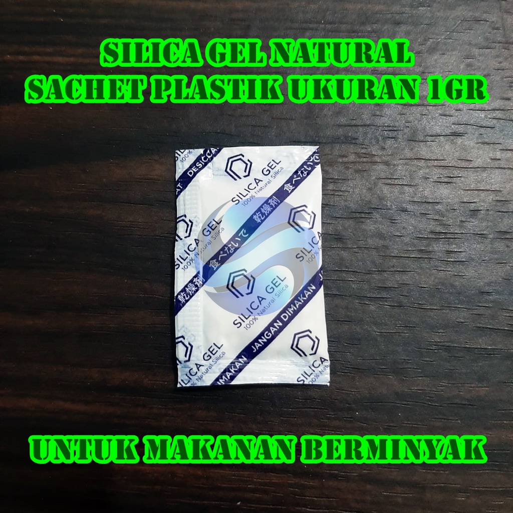 Jual SILICA GEL FOOD GRADE 1GR SACHET PLASTIK HARGA PER PACK ISI 100 SACHET