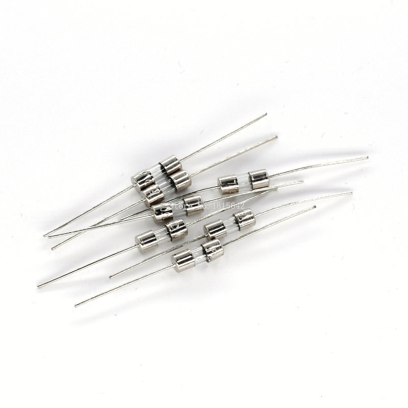 10pcs Sekring Kaca 3x10mm Dengan Pin 3.6x10mm 2 Pin 0.5a 1a 2a 3a 3.15a 5a 8a 10a 250v F0.5A-10A-F