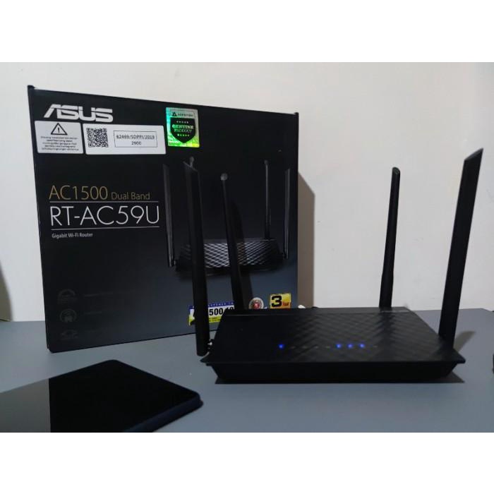 ASUS RT AC59U V2 Hitam Router Wi-fi Dual band wireless networking WIFI