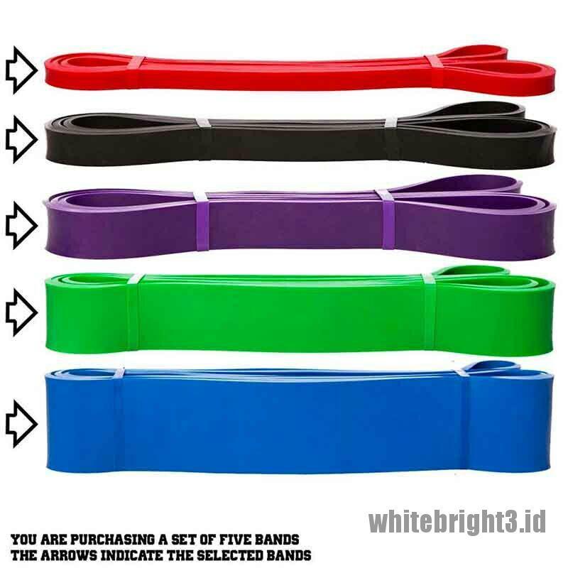 Tali Resisten Pull Up Bahan Latex Alami Warna Putih