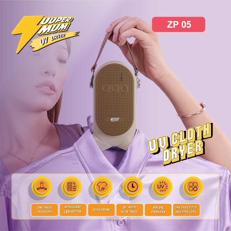 ZP05 - Zuupermum UV Dryer Cloth ZP05 Pengering Steril Pakaian Sepatu Zuuper mum MS