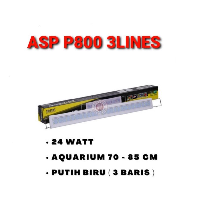 lampu aquarium led asp armada p800 3lines p800 3baris