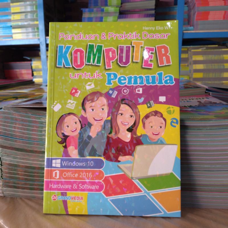 Jual Buku Panduan Dan Praktek Dasar Komputer Untuk Pemula | Shopee ...