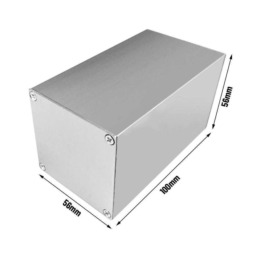 SUYO Papan Sirkuit Shell Silver 100*56*56mm Tool Electronic Project Box