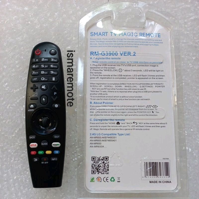 REMOTE REMOT TV LG SMART TV MAGIC AN-MR600 AKB74495301AN-MR600 AKB 74855401AN-MR650AN-MR650A