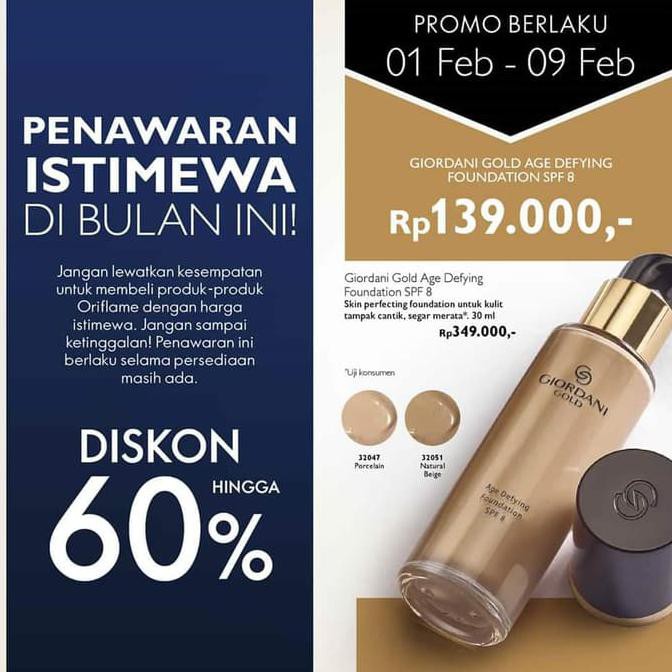 Terbaru Giordani Gold Age Defying Foundation