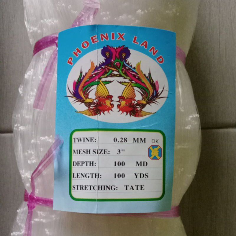 Jaring ikan pukat ikan 0.28 3 inchi 100md/100yds jaring ikan senar pukat jaring ikan jaring ikan mur
