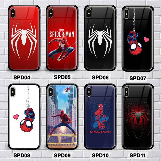 CUSTOM CASE GLASS CASE SPIDERMAN SAMSUNG A5 2017/A7 2017/A7 2018/A8 2018/A9 2018 PREMIUM CASE