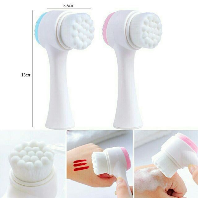 ~ PIYOSHI08 ~ Alat Pembersih Wajah Facial Cleansing Brush Silikon Cuci Muka 2in1 Murah AF72