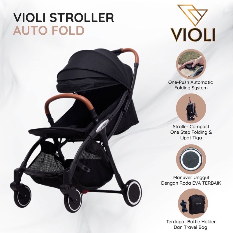 VIOLI Auto Fold Stroller/kereta dorong bayi