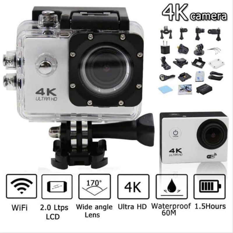 KAMERA GOPRO 4K SUPPORT WIFI KAMERA ACTION CAMERA GOPRO MEREK FLECO