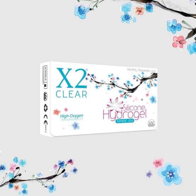 X2 SANSO CLEAR Silicone Hydrogel / X2 Sanso Bening Bulanan