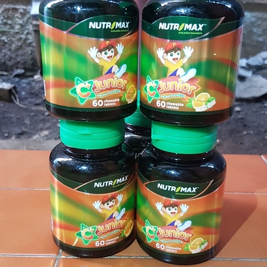 NUTRIMAX VITAMIN C+ C PLUS JUNIOR WITH PHYTOGREEN VITAMIN DAYA TAHAN TUBUH ANAK 60 TABLET