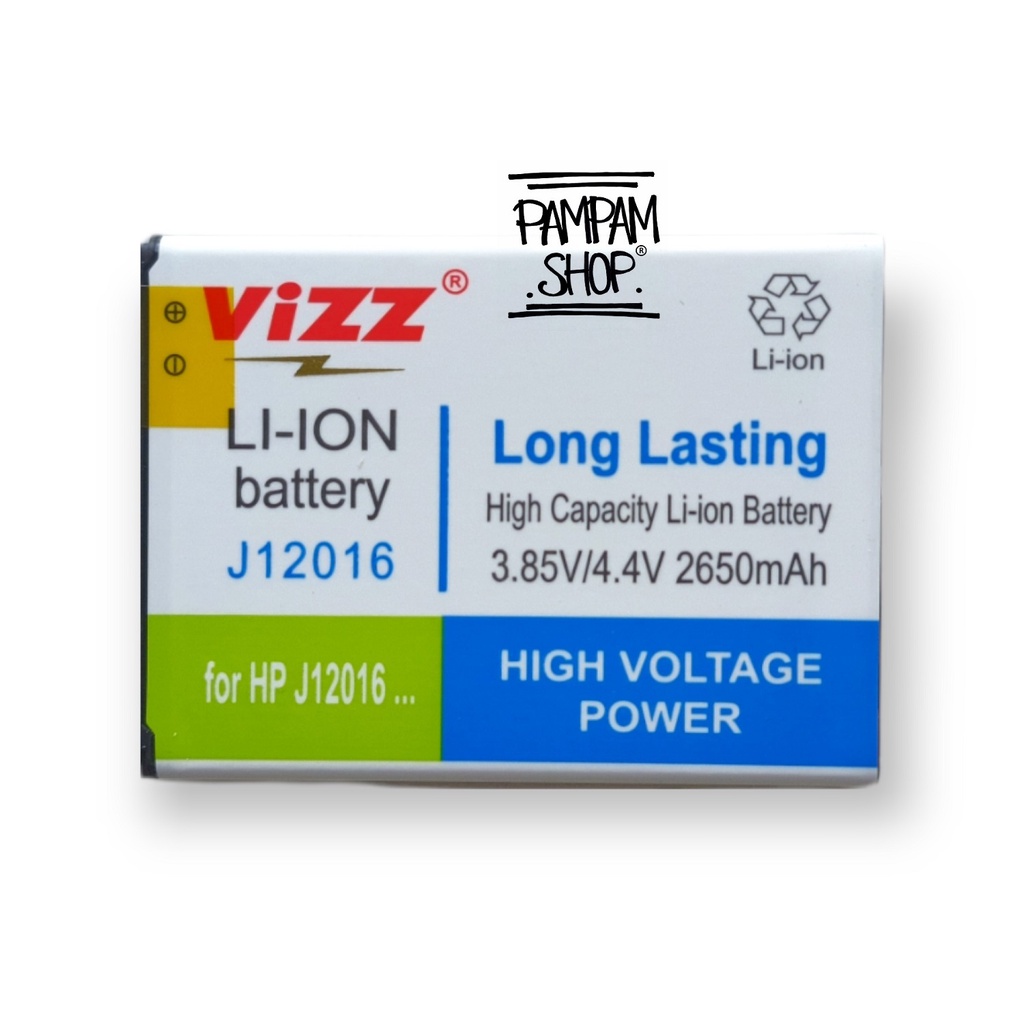 Baterai Vizz Double Power Samsung Galaxy J1 2016 J120 Original Ori Batre Batrai Battery Handphone HP EB-BJ120CBE