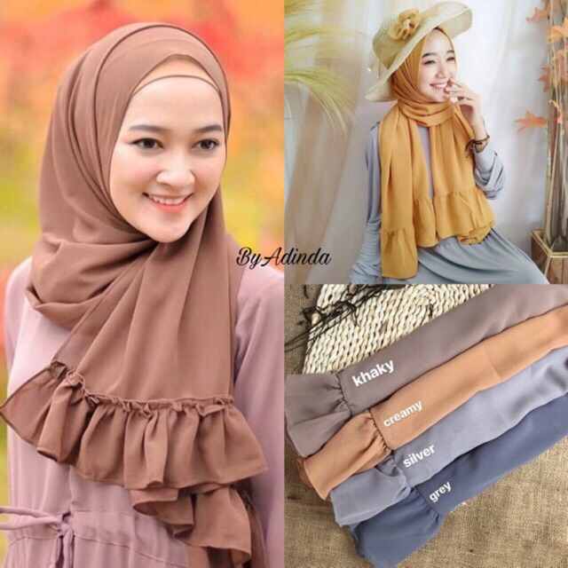 PASHMINA REMPEL DIAMOND EVA REMPEL JILBAB PASHMINA HIJAB MURAH