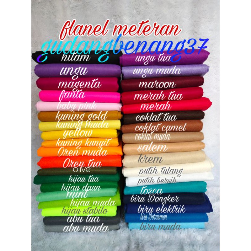Kain Flanel meteran