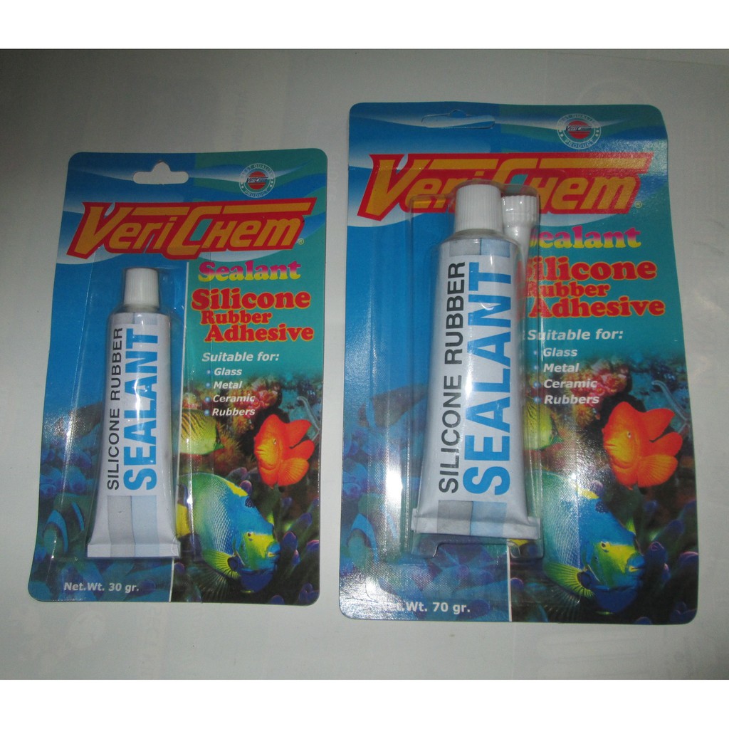 Lem Kaca Silicone Rubber Sealant 70gr (Gelas, Metal, Keramik, Karet)